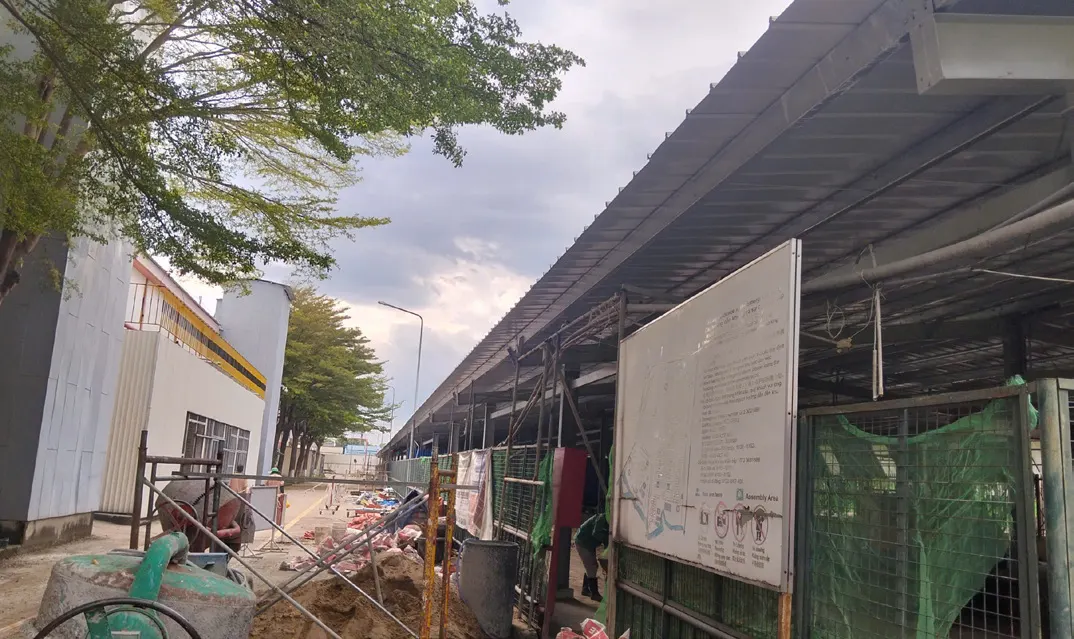 Factory parking shed — Ben Luc 4
