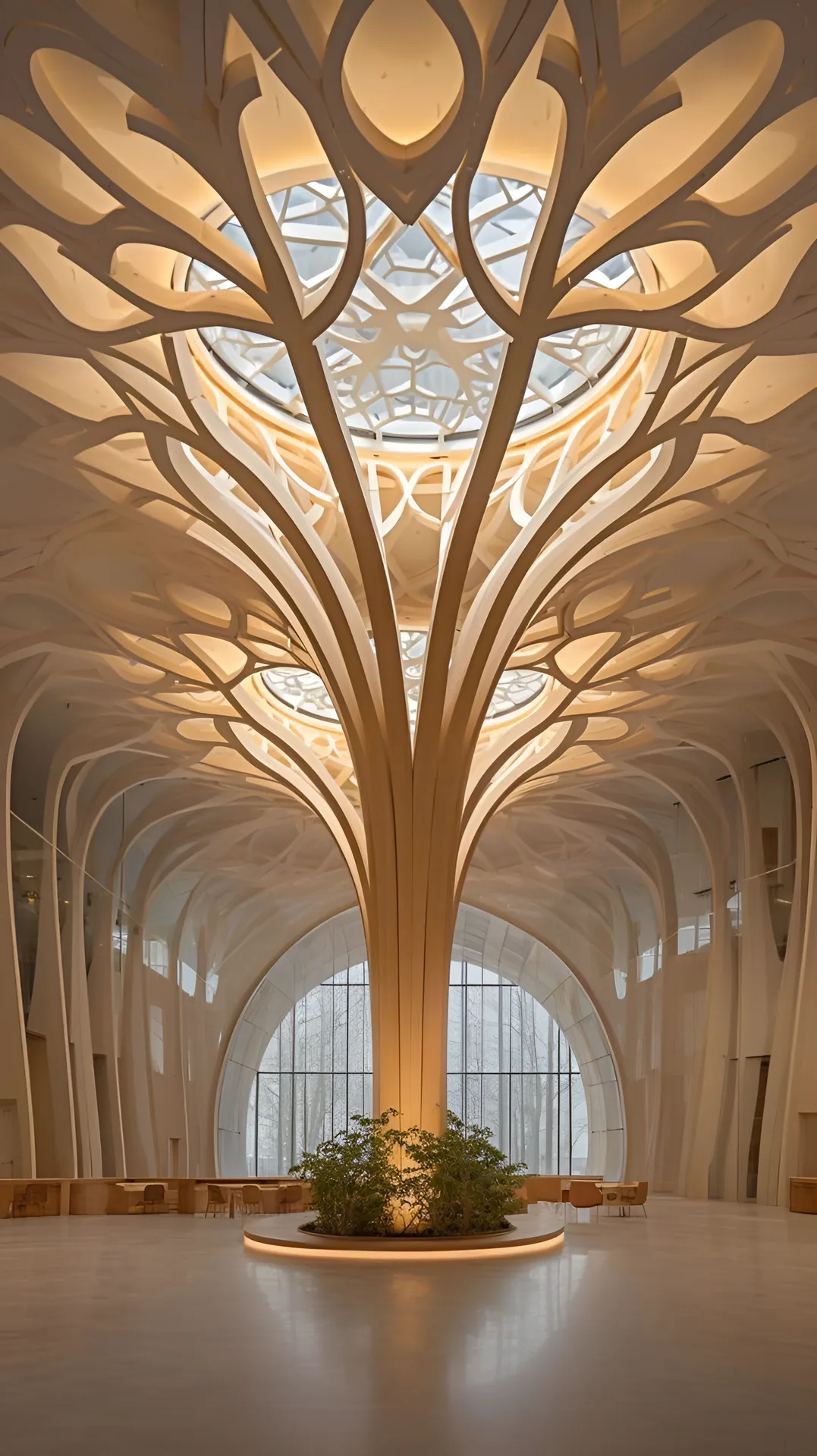 Commercial lobby & banquet halls — 3D rendering 3