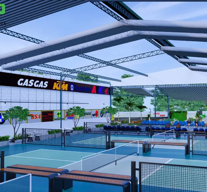 Binh Tan pickleball courts 9