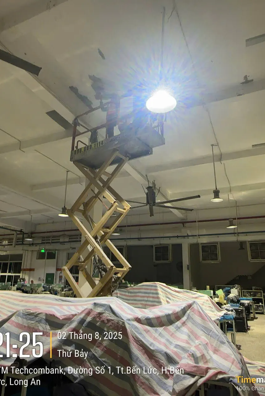 Factory ceiling repair — Ben Luc 3