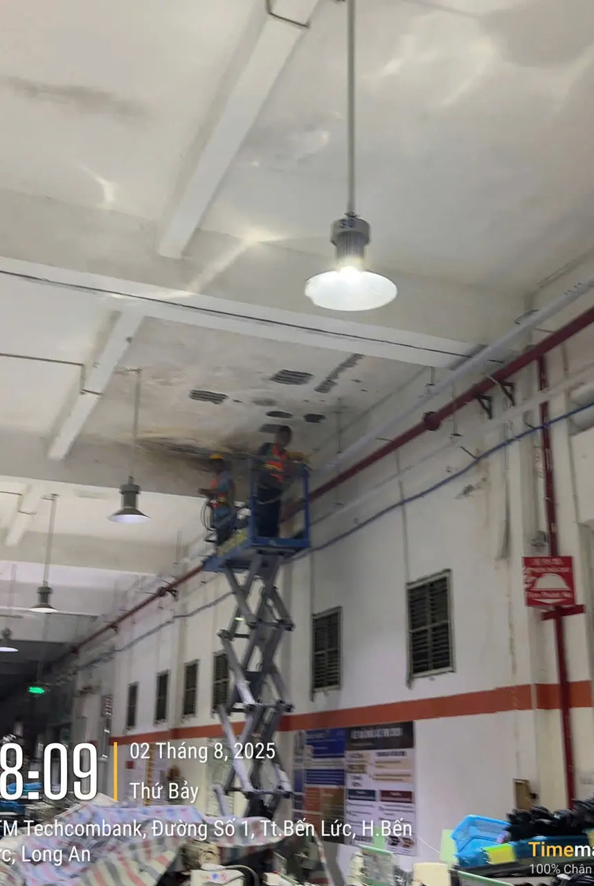 Factory ceiling repair — Ben Luc 4