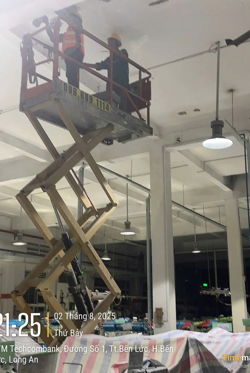 Factory ceiling repair — Ben Luc 6