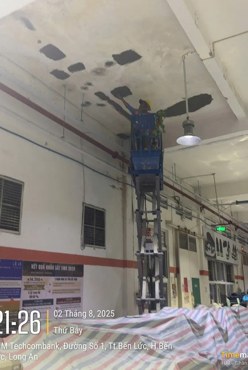 Factory ceiling repair — Ben Luc 7