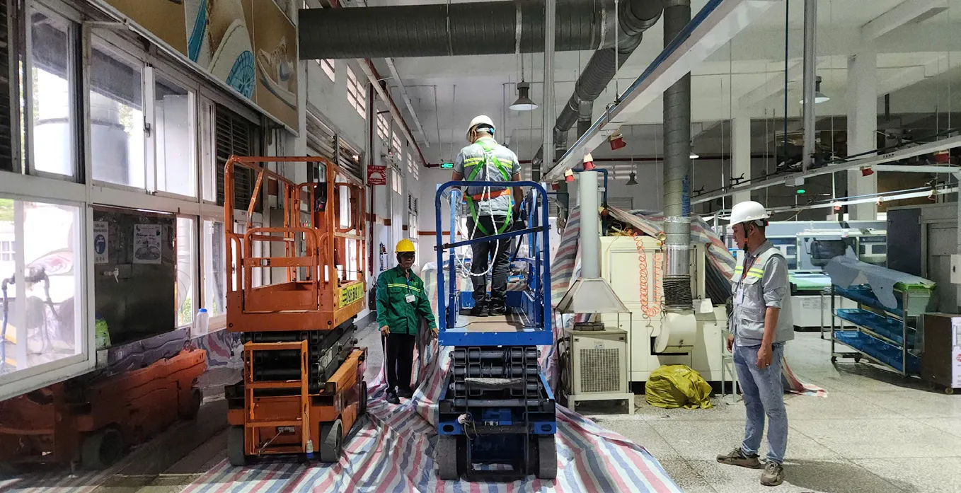 Factory ceiling repair — Ben Luc 11