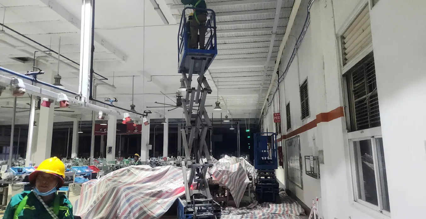 Factory ceiling repair — Ben Luc