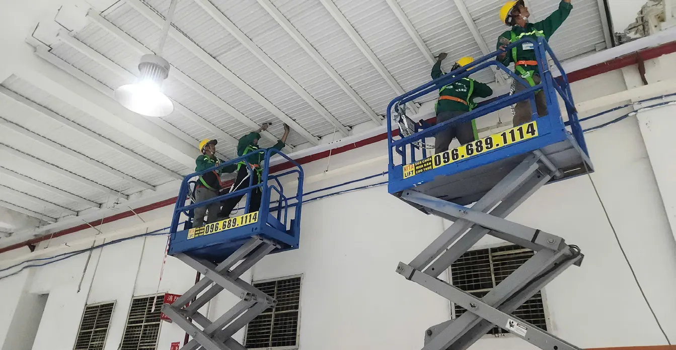 Factory ceiling repair — Ben Luc 14