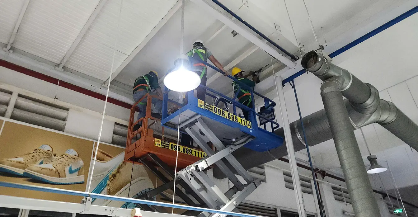 Factory ceiling repair — Ben Luc 15