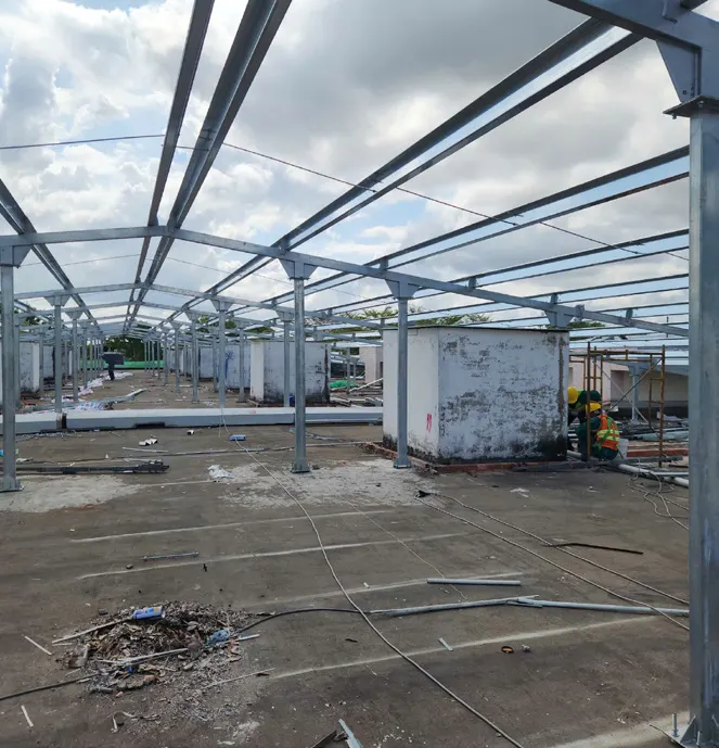 Cliplock re-roofing, 4 workshops — Ben Luc 10