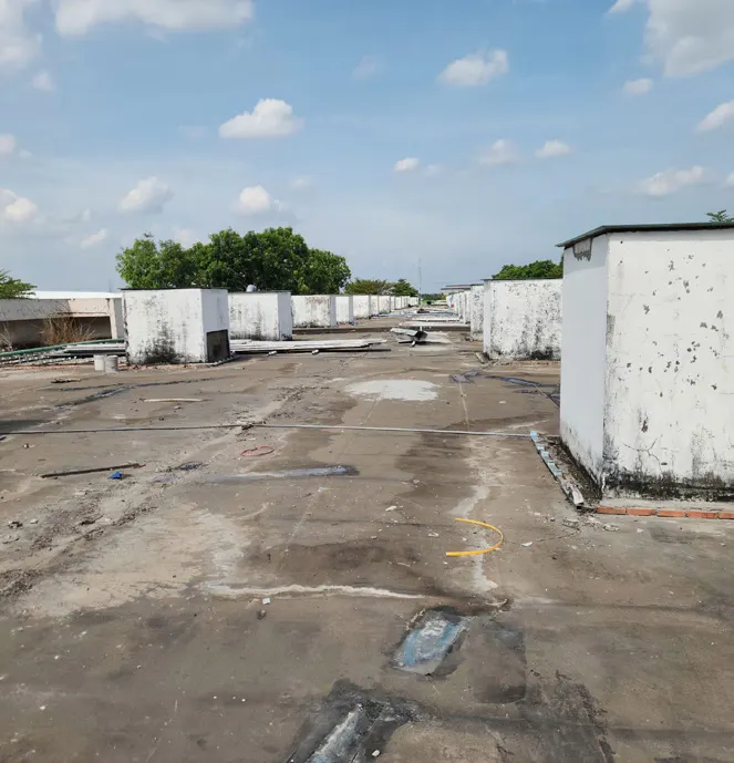 Cliplock re-roofing, 4 workshops — Ben Luc 15