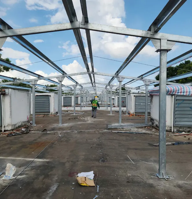 Cliplock re-roofing, 4 workshops — Ben Luc 17