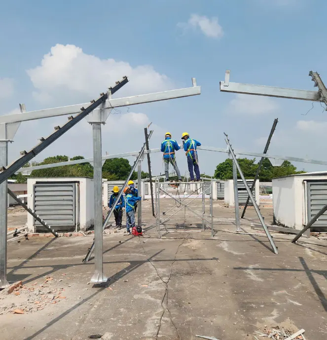 Cliplock re-roofing, 4 workshops — Ben Luc 22