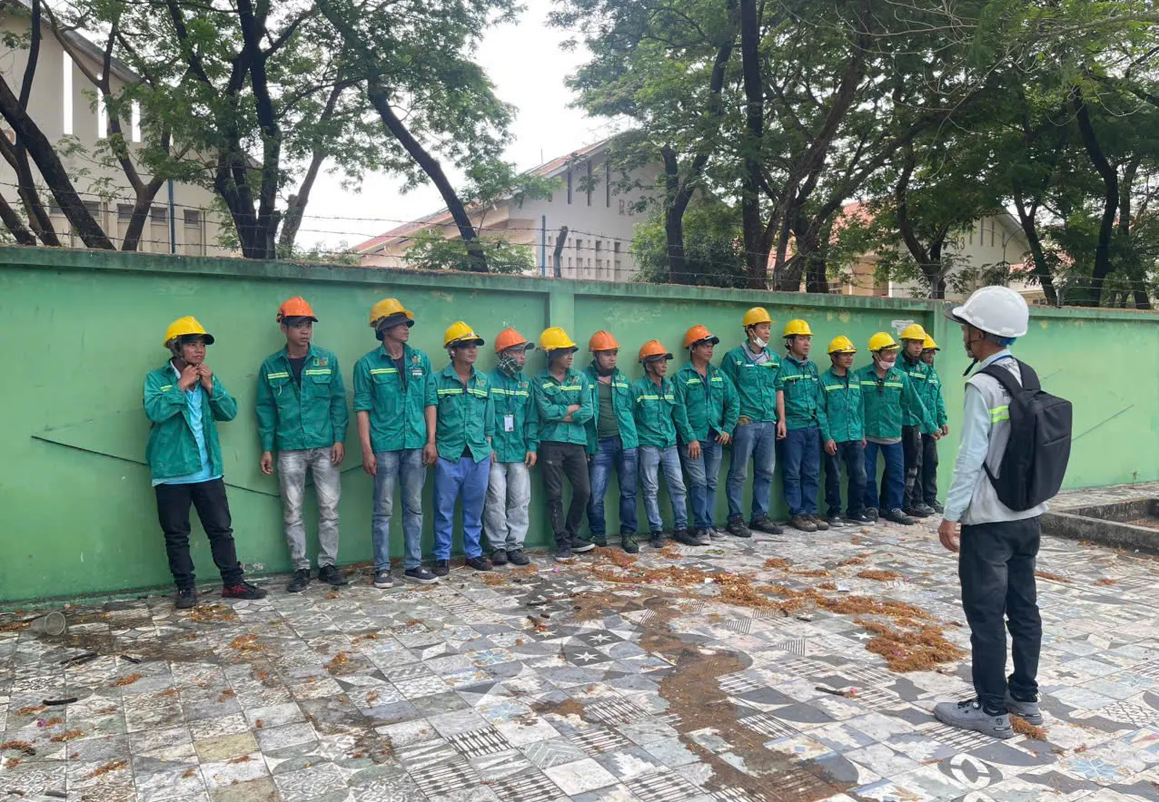 Sample room re-roofing — Ben Luc 4