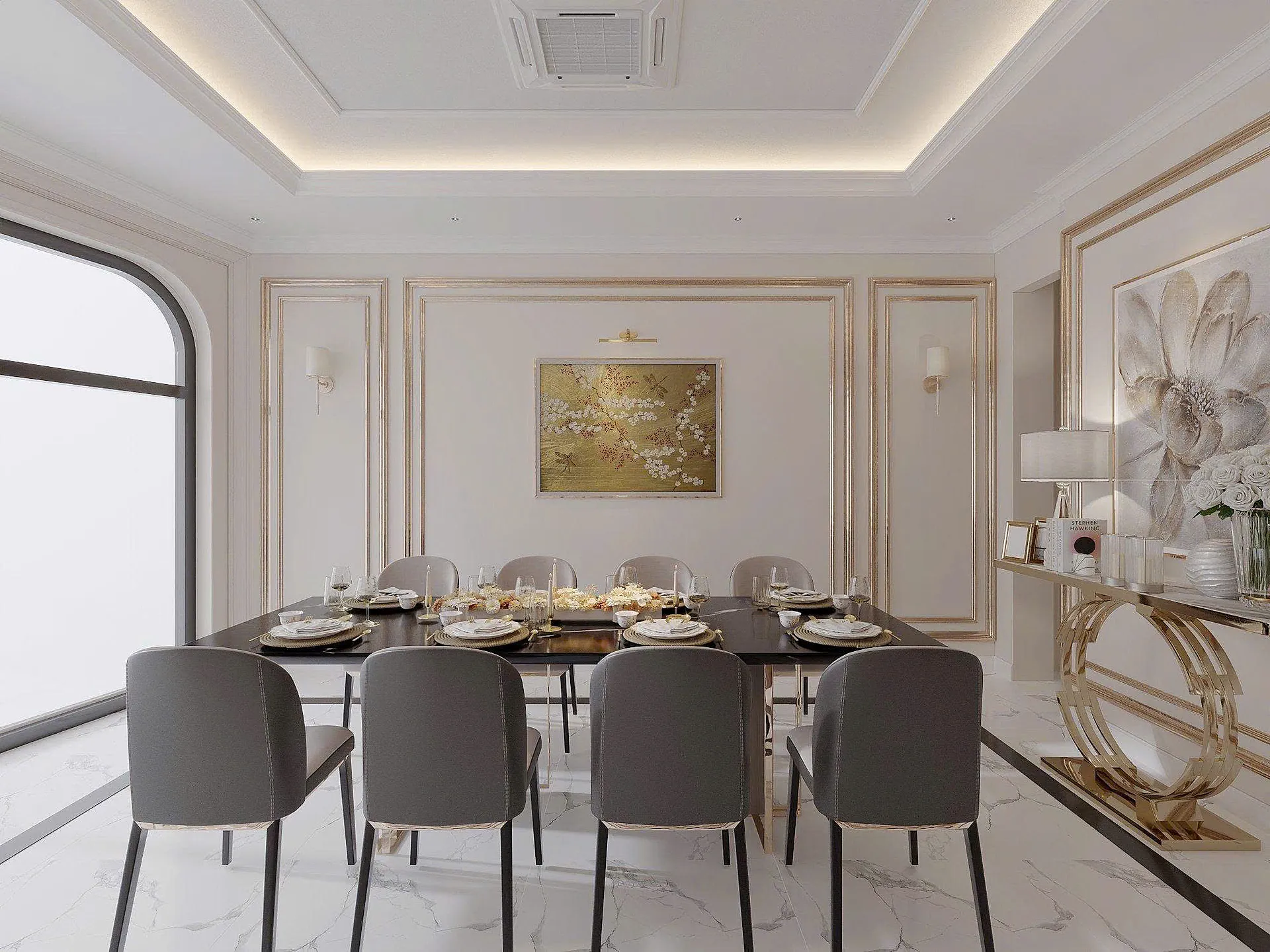 Neoclassical villa design 7