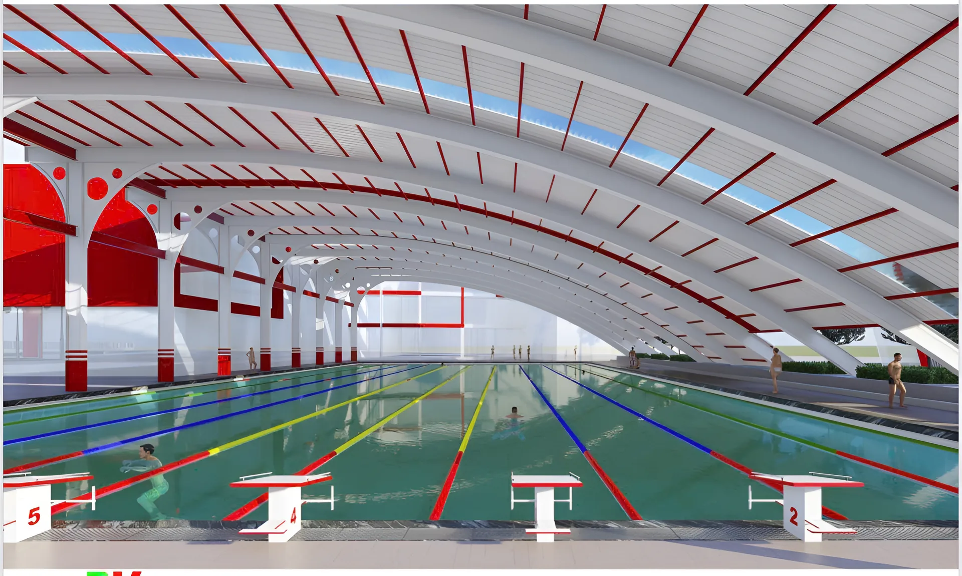 Covered swimming pool design 2