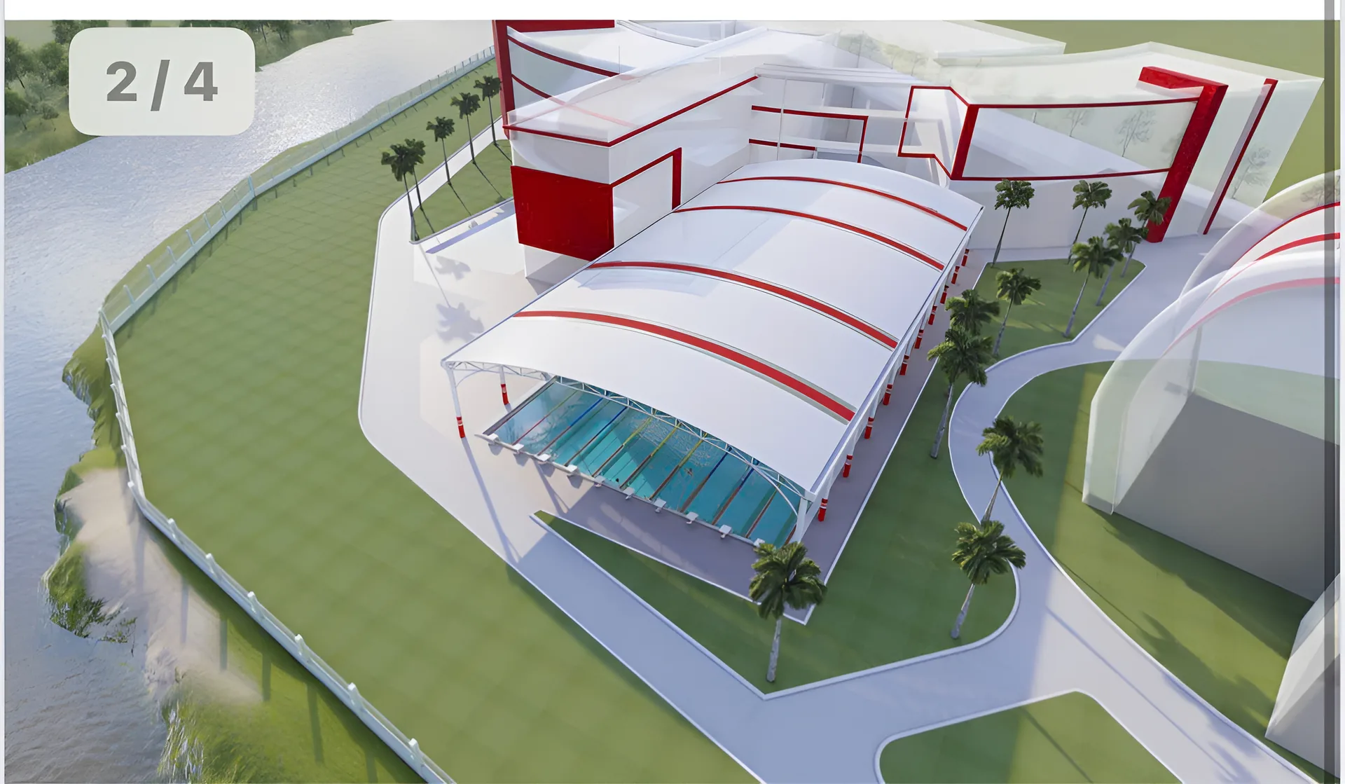 Covered swimming pool design 3