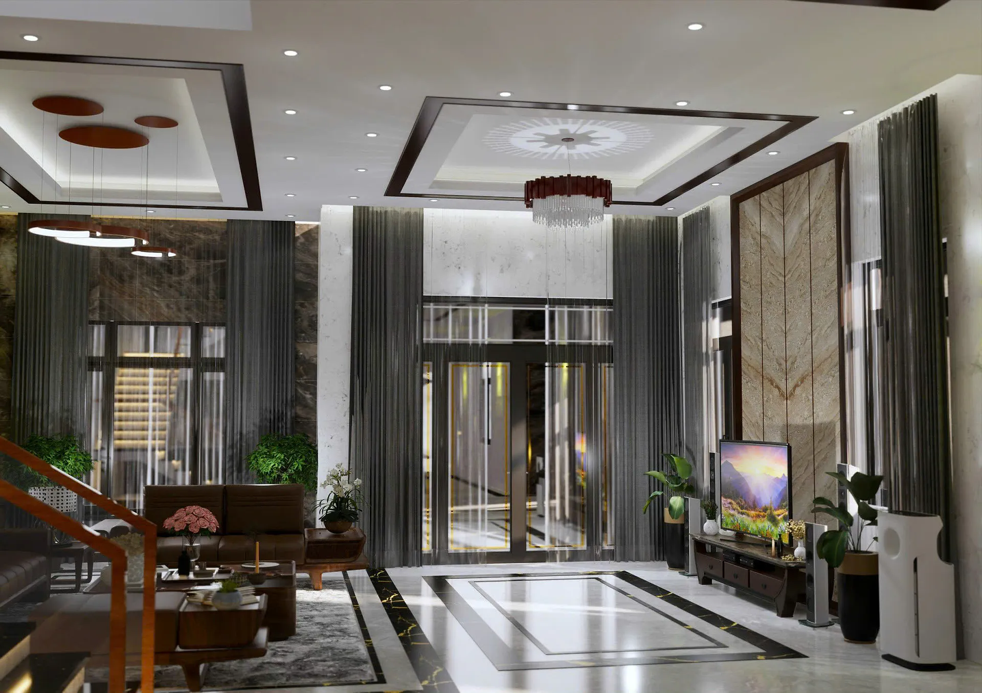 Contemporary villa interior design 6