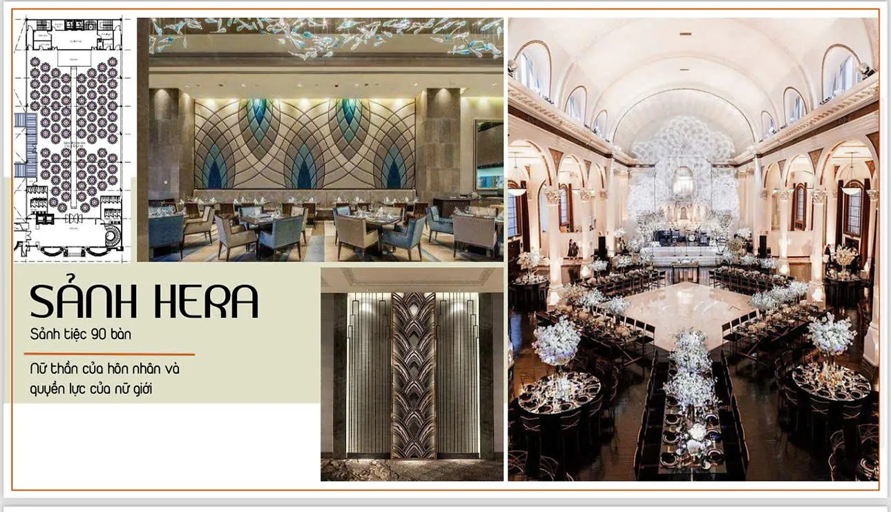 Commercial lobby & banquet halls — 3D rendering 5