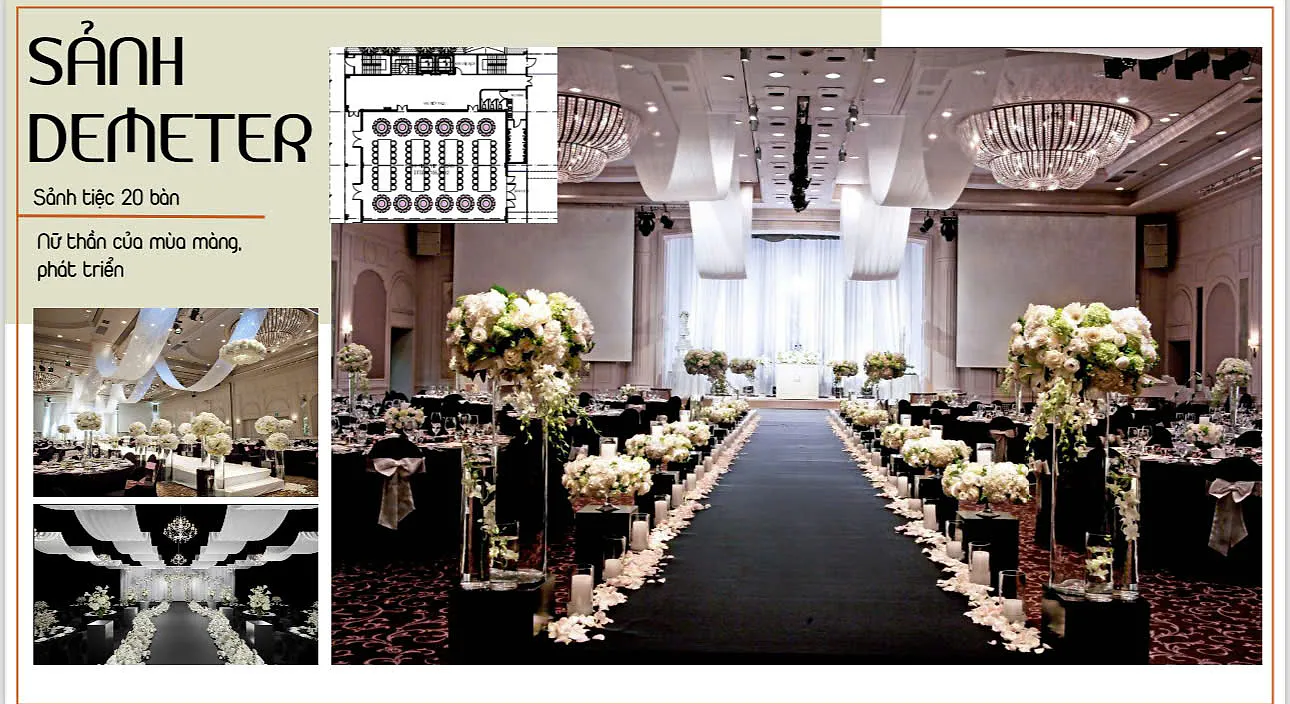 Commercial lobby & banquet halls — 3D rendering 6
