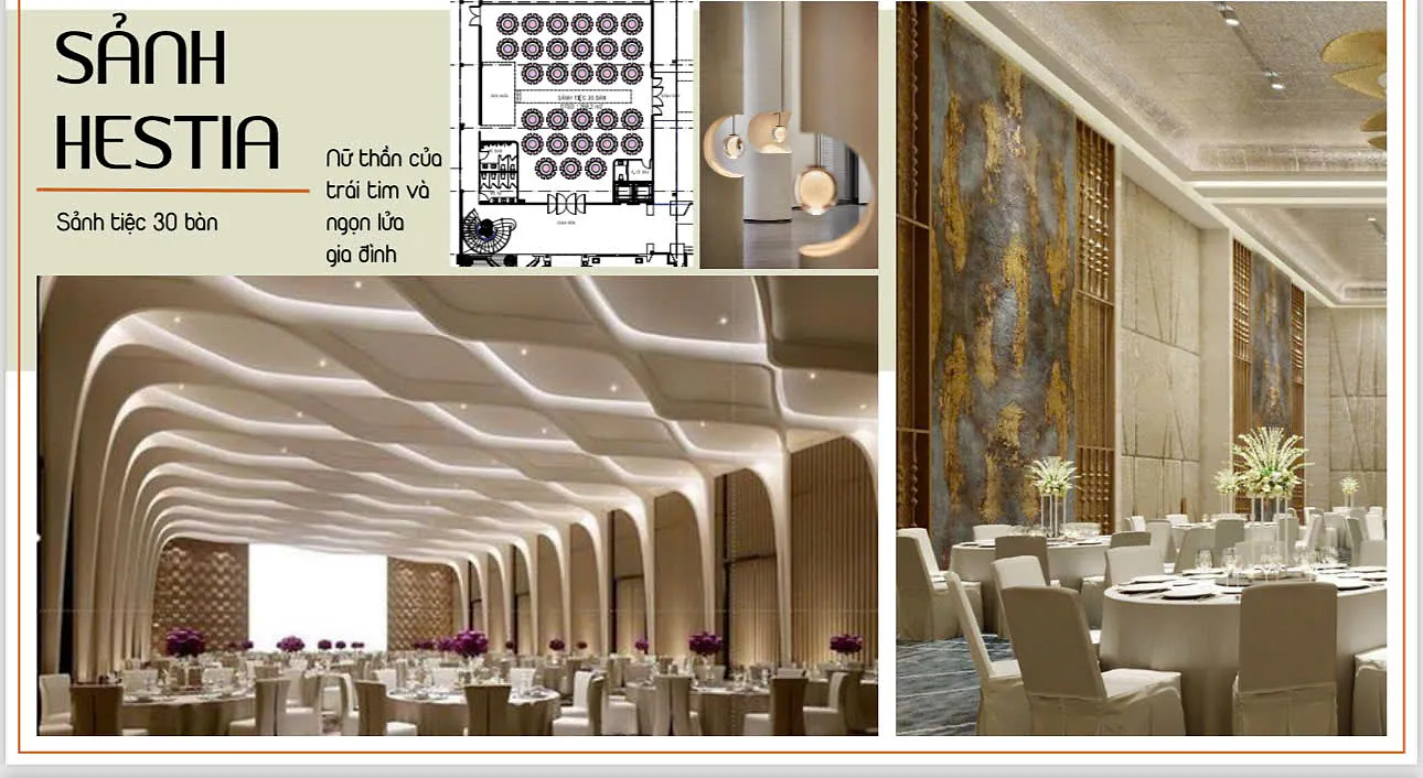 Commercial lobby & banquet halls — 3D rendering 8