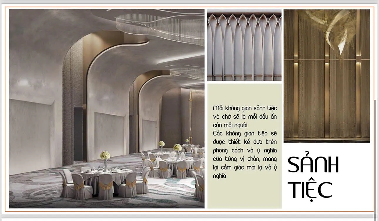 Commercial lobby & banquet halls — 3D rendering 9